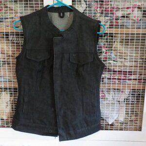 So Cute Women's Rough-Neck Denim Motorcycle Vest Never Worn Rough Neck